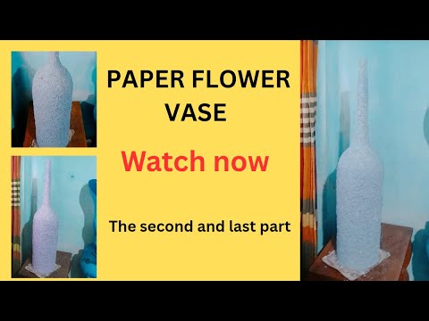 flower pot making 2025||Part 2#Tech Tips Art#paper clay design art#craft design technic#trending
