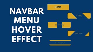 How to Create Navbar Menu Hover Effect Using(HTML/CSS)