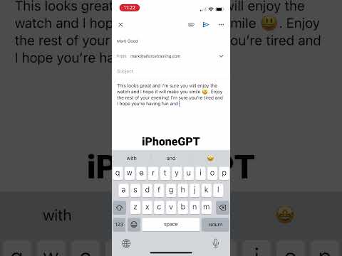 Write Emails Fast! with iPhoneGPT