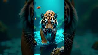 Tiger in Sea (A I) Image #shorts#aiimagegenerator#ai#trendingshorts#youtubeshorts#tiger#aigraphics