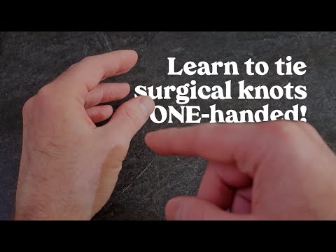 How to tie ONE-HANDED surgical knots! #SHORTS