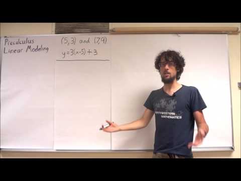 Collingwood Precalculus Chapter 4 Part 2: Modeling Lines Given Two Points
