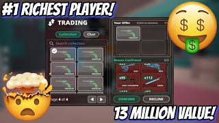 I Played Murderers VS Sheriff Duels With The #1 Richest Player! (13,000,000+ Value!)