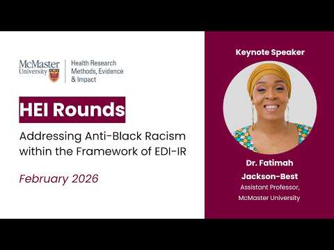 HEI Rounds: Addressing Anti-Black Racism within the Framework of EDI-IR