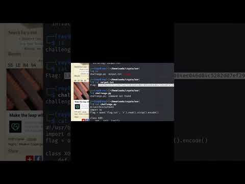 HTB #challenge day 0x13: XOR? #cybersecurity #hacker #coding #selfimprovement  #shorts  #short  #fyp