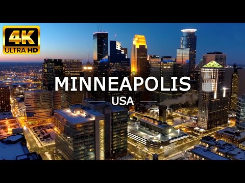 Minneapolis usa 2022 in 4K Ultra HD - Drone and Time Lapse Video + Inspiring Music | Minnesota, USA