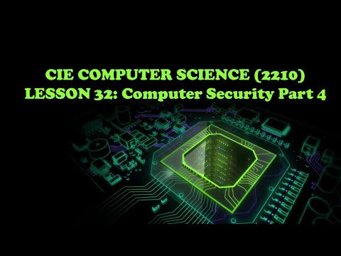 CIE Computer Science(2210)- Lesson 32 Assymetric Encryption