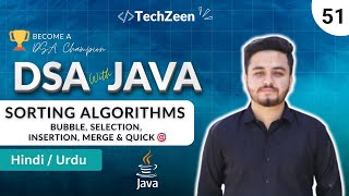 DSA Tutorial #51: Sorting Algorithms Explained | Bubble, Selection, Insertion, Merge & Quick (2026)