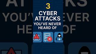 3 Cyber Attacks EVERY Beginner Should Know 🚨 (Explained Simply) #cybersecurityforbeginners