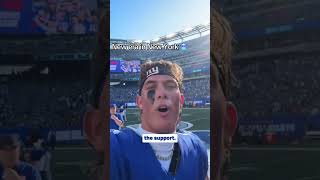 Jaxson Dart & Cam Skattebo after the W (via nygiants/TT)