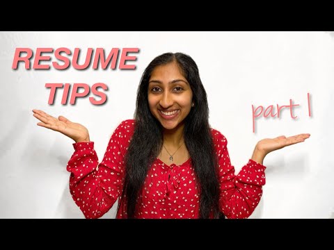 RESUME TIPS AND TRICKS (PART 1) || perfecting your resume as a student