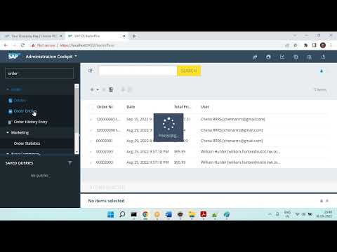 SAP Commerce -- Cart & Order = [21] -- Contact Us = ChennaReddyTraining@RRRS.CO.IN