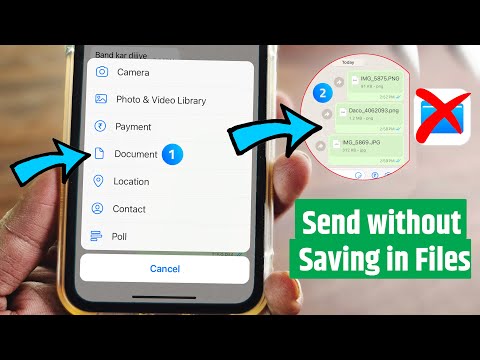 How to Send Photos as Document in WhatsApp in iPhone without Saving in Files
