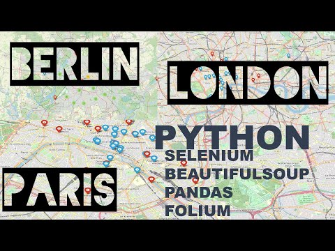 Python Folium - display restaurant address on a map