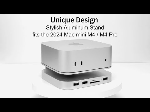 Gewokily World's Newest Aluminum Dock and Hub in One Special for Mac Mini M4/M4 Pro