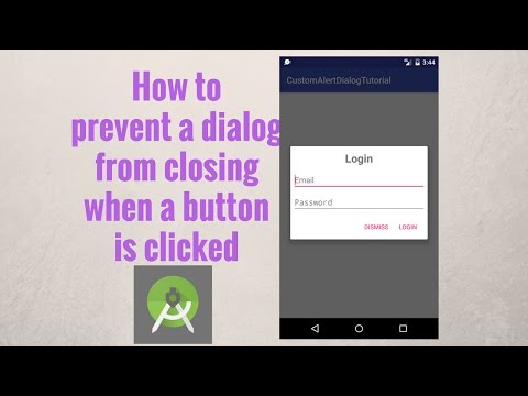 How to prevent a dialog from closing when a button is clicked