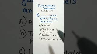 Evolution of computers class 5 #class5computer #shorts #shortsfeed #youtubeshorts