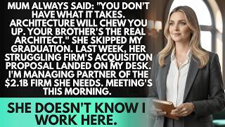 Mum Said "You'll Never Be A Real Architect" - Her Firm Applied To Mine