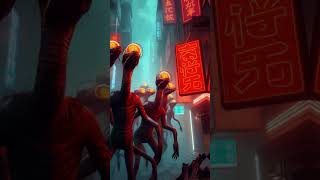 #contentcreation #alien #creativeai #horror #cyberpunk #scary #dystopiandreams #animation