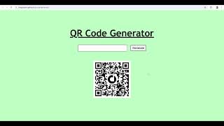 QR Code Generator Web App using HTML, CSS & JavaScript