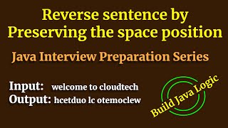Reverse String By Preserving Space Position | Java Coding Interview Question Answers