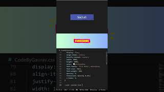 Stylish Hover Effects for Social Icons | No JS #webdevelopment #coding #hovereffects #shorts