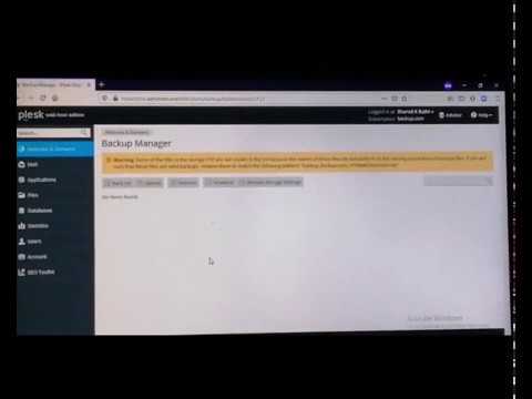 How to take Plesk Control Panel Hosted Web Site Full Backup on Remote FTP Storage.