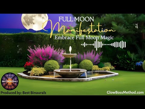 Full Moon Manifestation | Visualize Wealth & Abundance | Alpha Brainwaves & 210.42Hz Moon Frequency