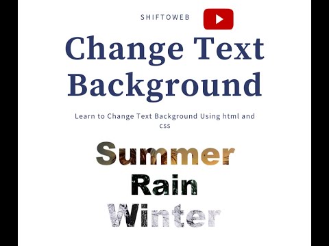 Change Text Background