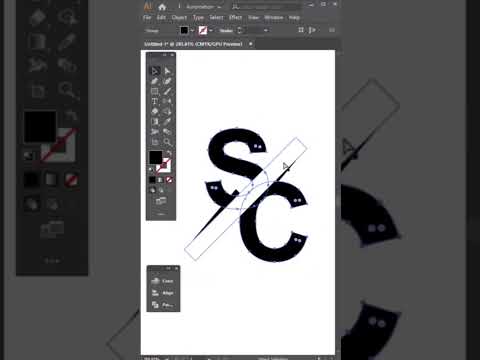 logo designer tutorial SC logo #logodesigner #adobeillustrator #illustrator