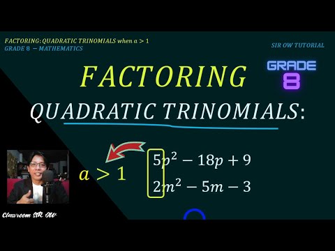 HOW to FACTOR QUADRATIC TRINOMIALS when the LEADING COEFFICIENT Is NOT 1 I DIAMOND - BOX METHOD