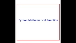 Python Mathematical Functions | Coding in Python | Python Tutorial for Beginners in Hindi | Python