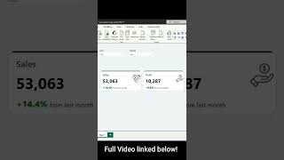 How to create a KPI Card visual in Power BI #dataanlysis #powerbi