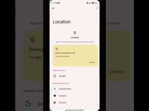 Apps  location turn off  and turn on options