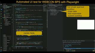 WEBCON BPS: Automated UI test with Playwright