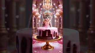 Cat Birthday #cuteshorts #shorts2025 #shortstrend #chatsmignons #familyshorts #funnyshorts #gato #ai
