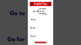 Use of "Go", "Go to", "Go for" and "Go on" #english #cefr #ieltstips