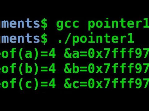 Short lecture 8:  C program- Variable address and  simple pointers