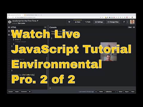 JavaScript Tutorial Live with Environmental Professional [Coding Section] (Part 2 of 2)