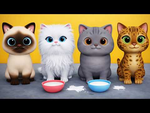 Billi ke Bache All Parts | Cat Cartoon | Cat Meowing | Kittens | Cartoon Video | Funny Cartoon