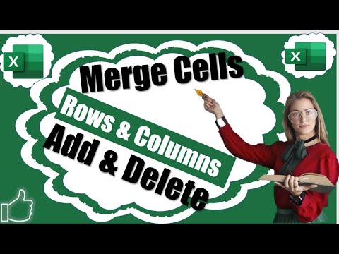 How To Merge Cells in Excel 2022 - how to Insert new Rows and Column