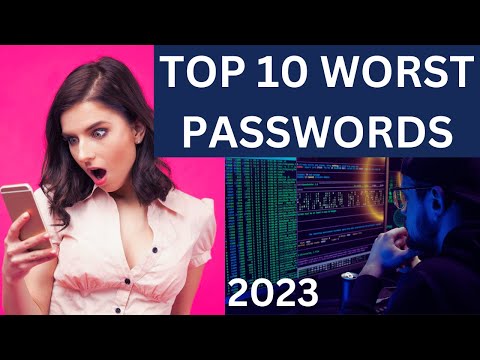What are Top 10 worst Passwords? | Top 10 Bad Passwords (2023) | Cyber Security | SciTechWiz Channel