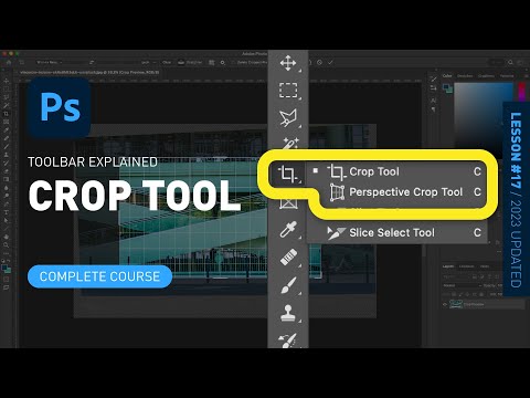 Crop Tool & Perspective Crop Tool & Straighten Tool - Toolbar Explained &  [Photoshop for Beginners]