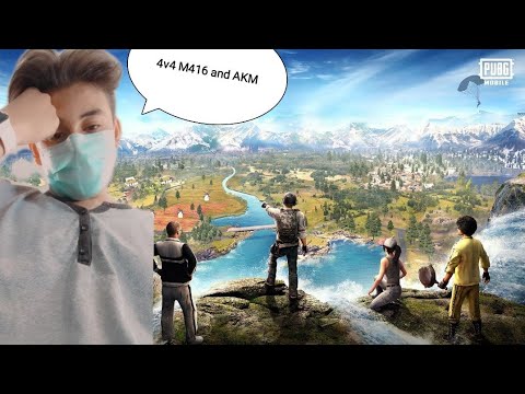 4v4 TDM with M416 and AKM|zulfi extra gaming|pubg mobile