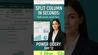 "Split Column in Seconds! 💥 | Power Query Tips #Shorts" #rpandeytutorials #viralvideo #powerquery