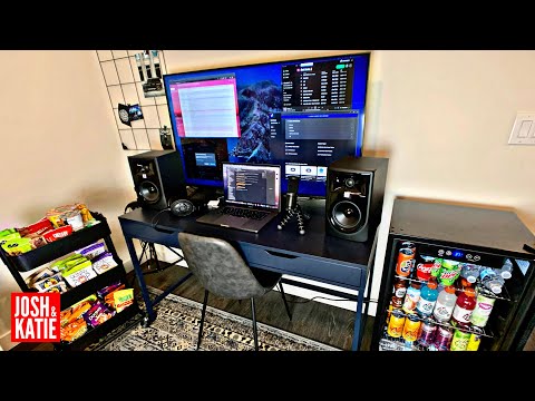 Our wfh office but we surround ourselves with tech office snacks.
