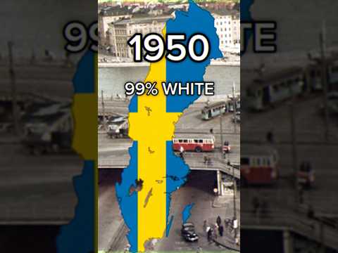 Sweden White Population #mapping #europe #geography #fypシ #demographics #history #sweden