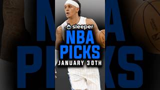 BEST NBA Picks for today on Sleeper 1/30/2025 | Sleeper Picks Promo Code