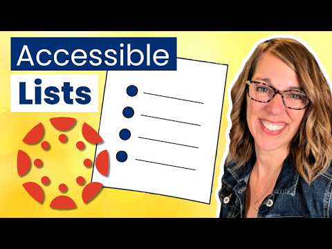 The Accessible List Method Every Canvas Teacher Needs