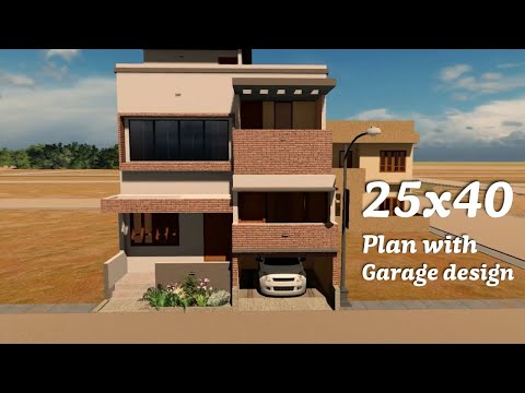 25x40 house plan interior walk through